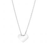Naszyjnik srebrny z sercem