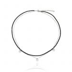 Naszyjnik srebrny ze spinelem