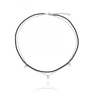 Naszyjnik srebrny ze spinelem