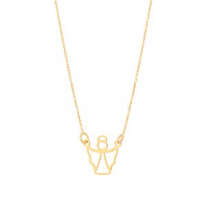 Naszyjnik złoty aniołek