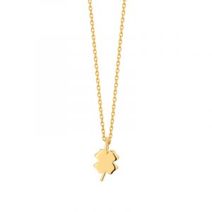 Naszyjnik złoty czterolistna koniczynka
