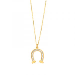 Naszyjnik złoty podkowa