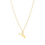 Naszyjnik złoty z pistoletem