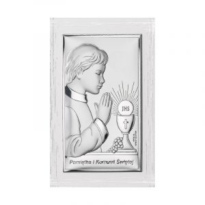 Pamiątka I Komunii Św. chłopiec 11,5×17,5 cm