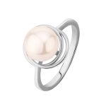 Pierścionek srebrny z perłą