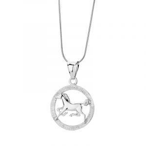 Zawieszka srebrna koń