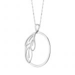 Zawieszka srebrna liść