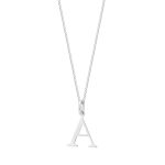 Zawieszka srebrna litera A – 1 cm