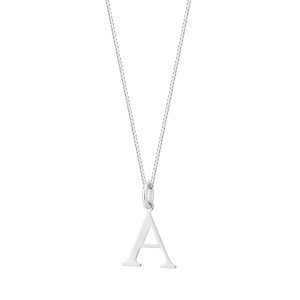 Zawieszka srebrna litera A – 1 cm