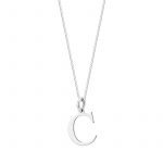 Zawieszka srebrna litera C – 1 cm