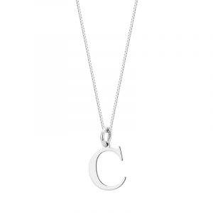 Zawieszka srebrna litera C – 1 cm