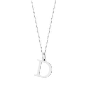 Zawieszka srebrna litera D – 1 cm