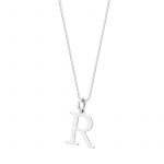 Zawieszka srebrna litera R – 1 cm