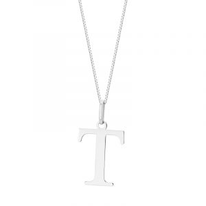 Zawieszka srebrna litera T – 2 cm