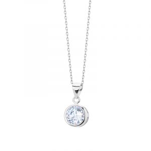 Zawieszka srebrna z cyrkonią