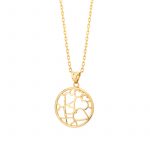 Zawieszka złota ażurowa z sercami