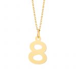 Zawieszka złota cyfra 8 – 2 cm