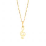 Zawieszka złota klucz wiolinowy