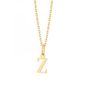 Zawieszka złota litera Z – 1 cm