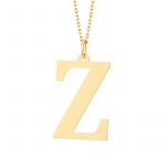 Zawieszka złota litera Z – 3 cm