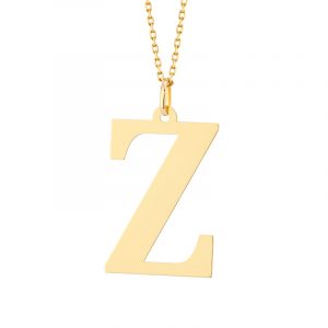 Zawieszka złota litera Z – 3 cm