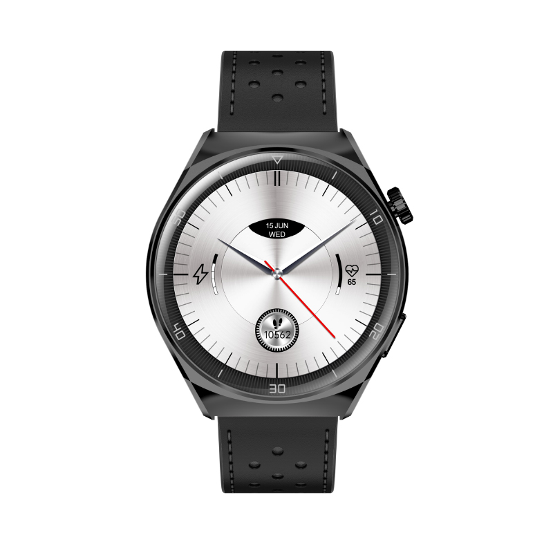 Smartwatch Garett V12 czarny skórzany Smartwatch Garett V12 czarny skórzany