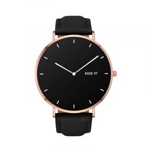 Smartwatch Garett Verona złoto-czarny, skórzany