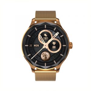Smartwatch Garett Viva złoty stalowy