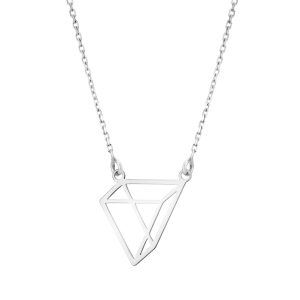 Naszyjnik srebrny geometryczny z kolekcji Origami